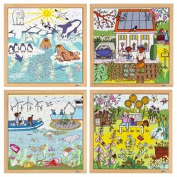 Nature&Climate puzzle-set of 4