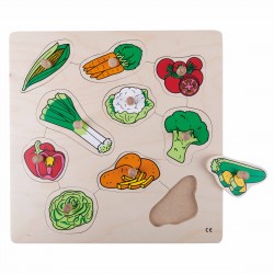 Knob puzzle - vegetables