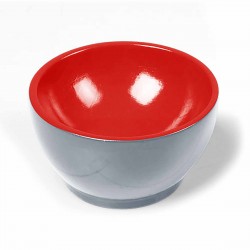 Wooden Cup: Gray / Red
