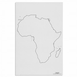 Silhouette de l'Afrique x50