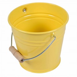 Small Metal Bucket (Yellow)