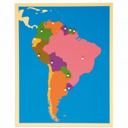 Carte puzzle d'Amérique du Sud