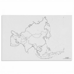 Carte des états de l'Asie x50