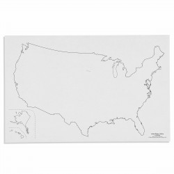 Silhouette des Etats-Unis x50