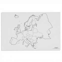 Carte des états de l'Europe...