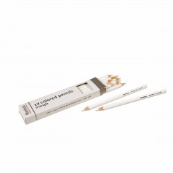 3-Sided Inset Pencil: White