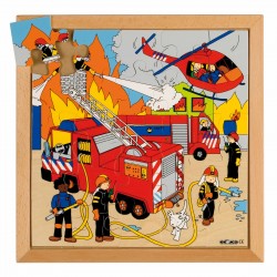 Street action puzzle - fire