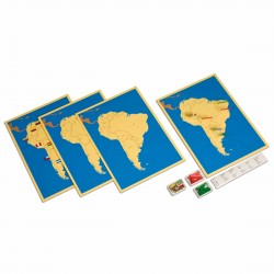 4 cartes de l'Amérique du...