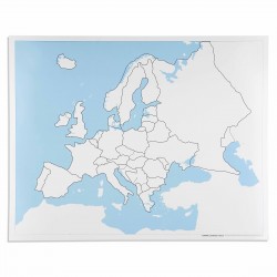 Europe Control Map: Unlabeled
