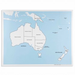 Australia Control Map: Labeled