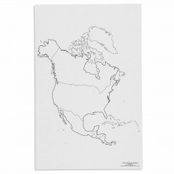 Carte des états d'Amérique...