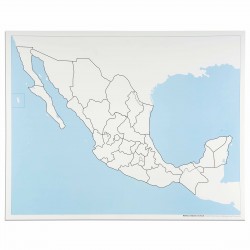 Mexico Control Map: Unlabeled