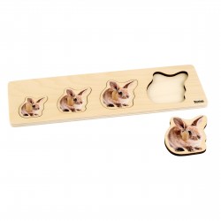 Toddler Puzzle: 4 Rabbits