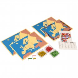 4 cartes de l'Europe - Anglais