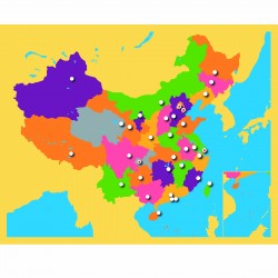 Carte puzzle de la Chine