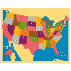 Carte puzzle des Etats-Unis
