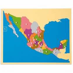 Carte puzzle du Mexique