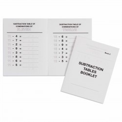 Subtraction Tables Booklet: 2