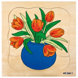 Puzzle croissance - tulipe
