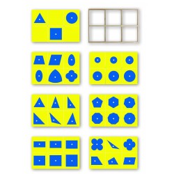 Geometric Insets: Blue &...